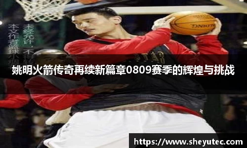 姚明火箭传奇再续新篇章0809赛季的辉煌与挑战